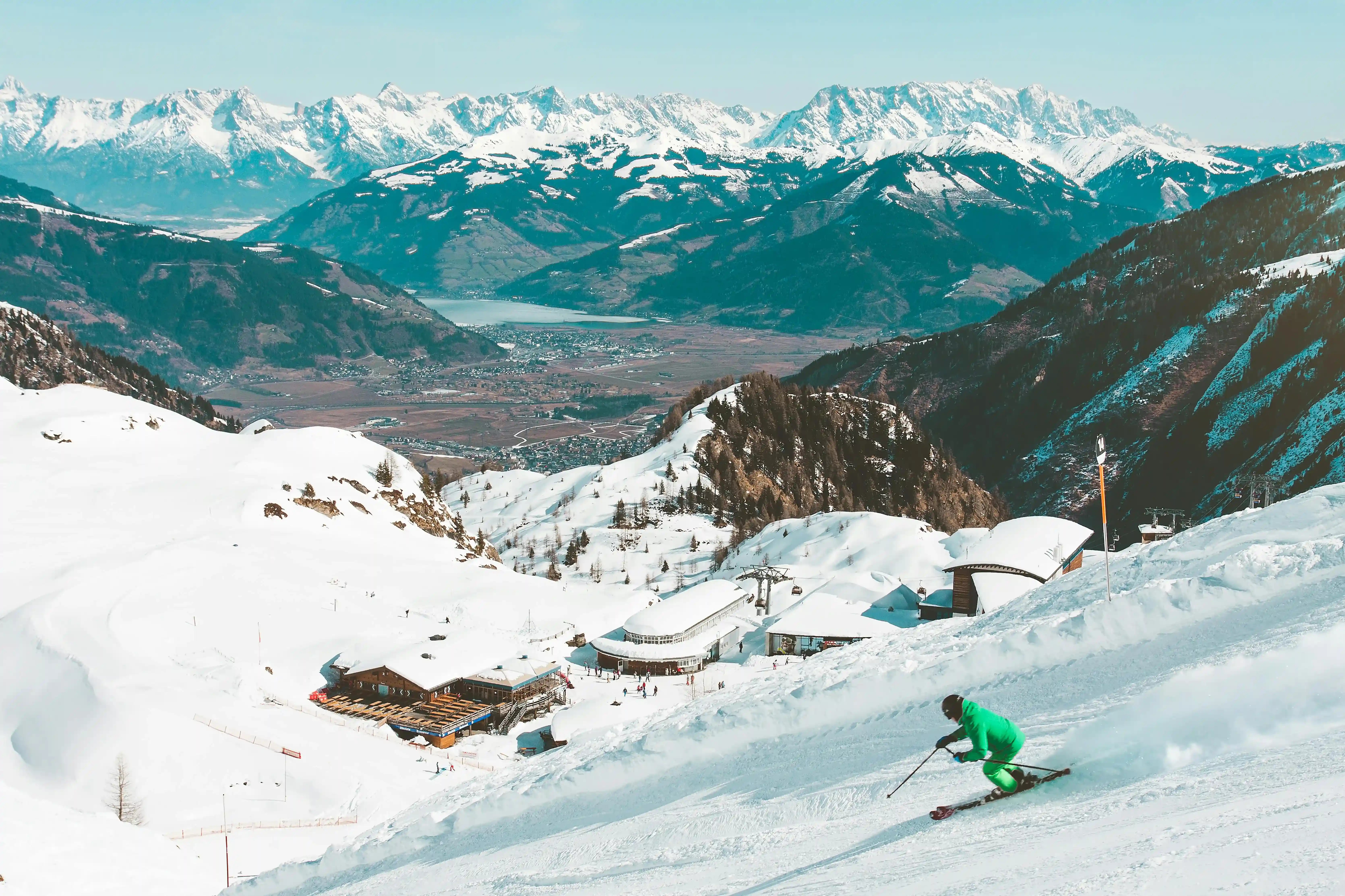 Foto van een skiër